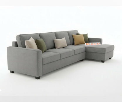 Melaka Sectional Sofa 3+L Seater RHS Space Grey - Furnishka 