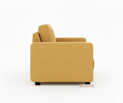 Melaka Sofa 1 Seater Mustard Yellow - Furnishka 
