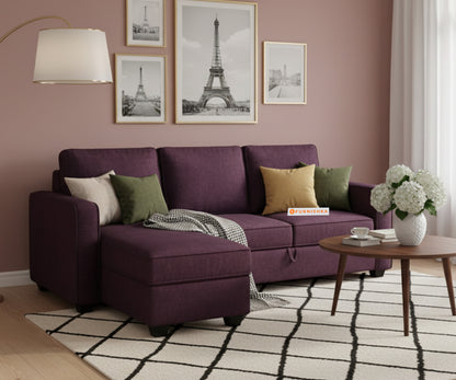 Melaka Sofa 2+L LHS Sofa cum Bed  - Pull out Type - Furnishka 