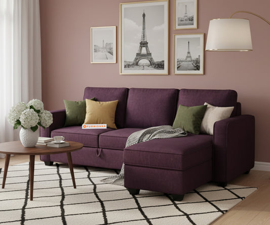 Melaka Sofa 2+L RHS Sofa cum Bed  - Pull out Type - Furnishka