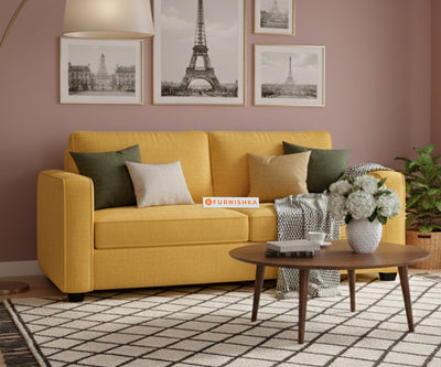 Melaka Sofa 2 Seater Mustard Yellow