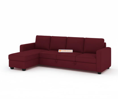 Melaka Sofa 3+L LHS Sofa cum Bed  - Pull out Type - Furnishka 