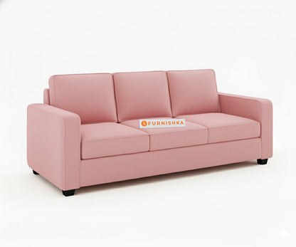 Melaka Sofa 3 Seater Flamingo Pink - Furnishka 