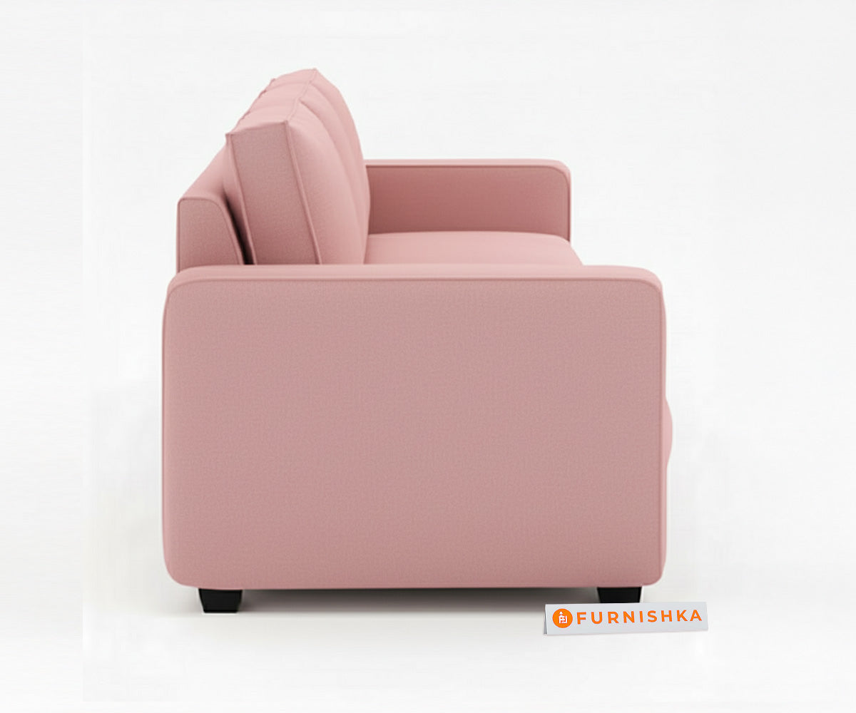 Melaka Sofa 3 Seater Flamingo Pink - Furnishka 