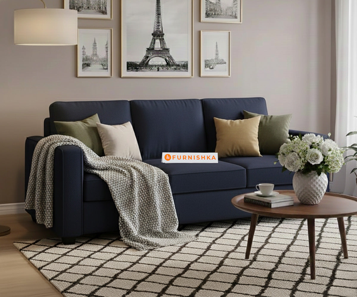 Melaka Sofa 3 Seater Persian Blue - Furnishka 