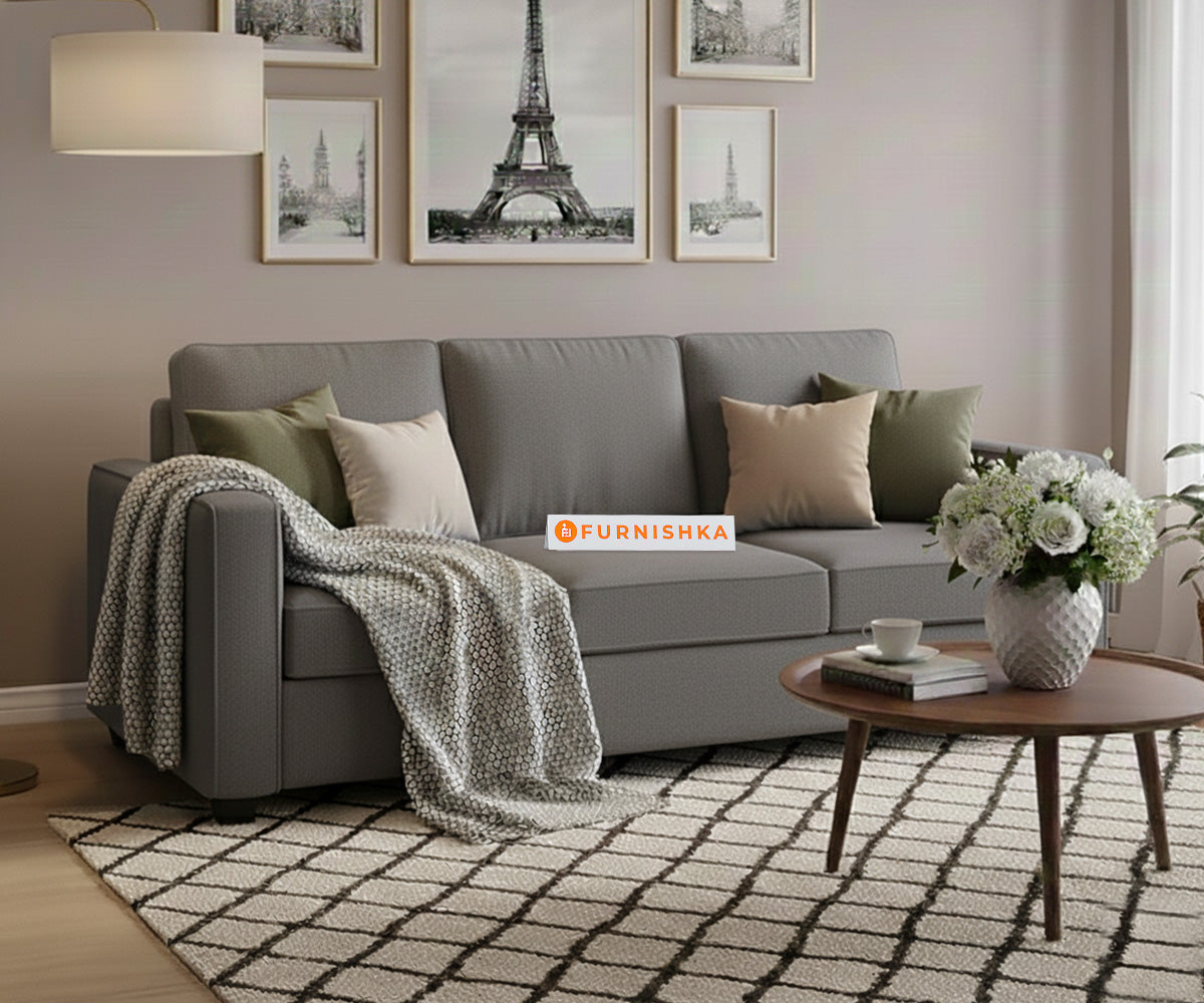 Melaka Sofa 3 Seater Space Grey - Furnishka 