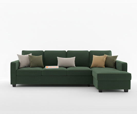 Melaka Sofa Sectional Sofa 3+L RHS Seater Pine Green - Furnishka