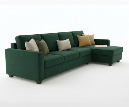 Melaka Sofa Sectional Sofa 3+L RHS Seater Pine Green - Furnishka 
