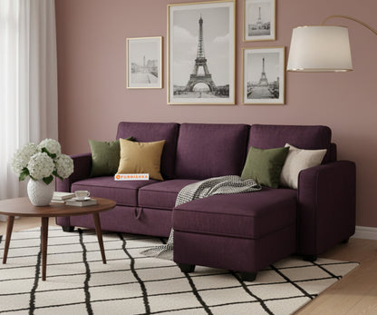 Melaka Sofa 2+L RHS Sofa cum Bed  - Pull out Type