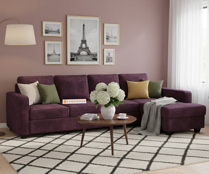 Melaka Sofa Sectional Sofa 3+L Seater RHS Red Wine