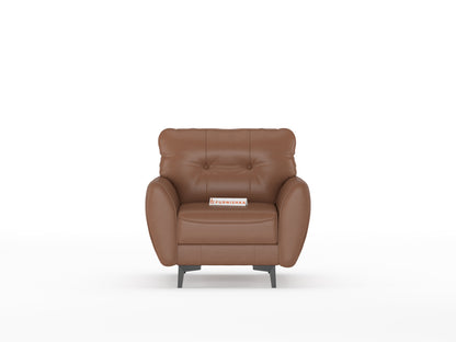 Milano Leatherette Sofa 1 Seater - Furnishka 