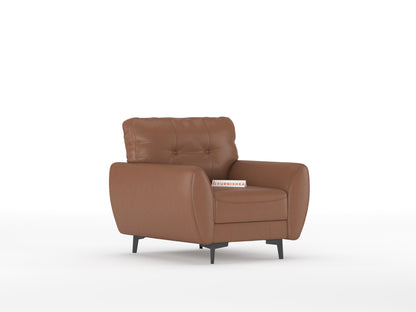 Milano Leatherette Sofa 1 Seater - Furnishka 