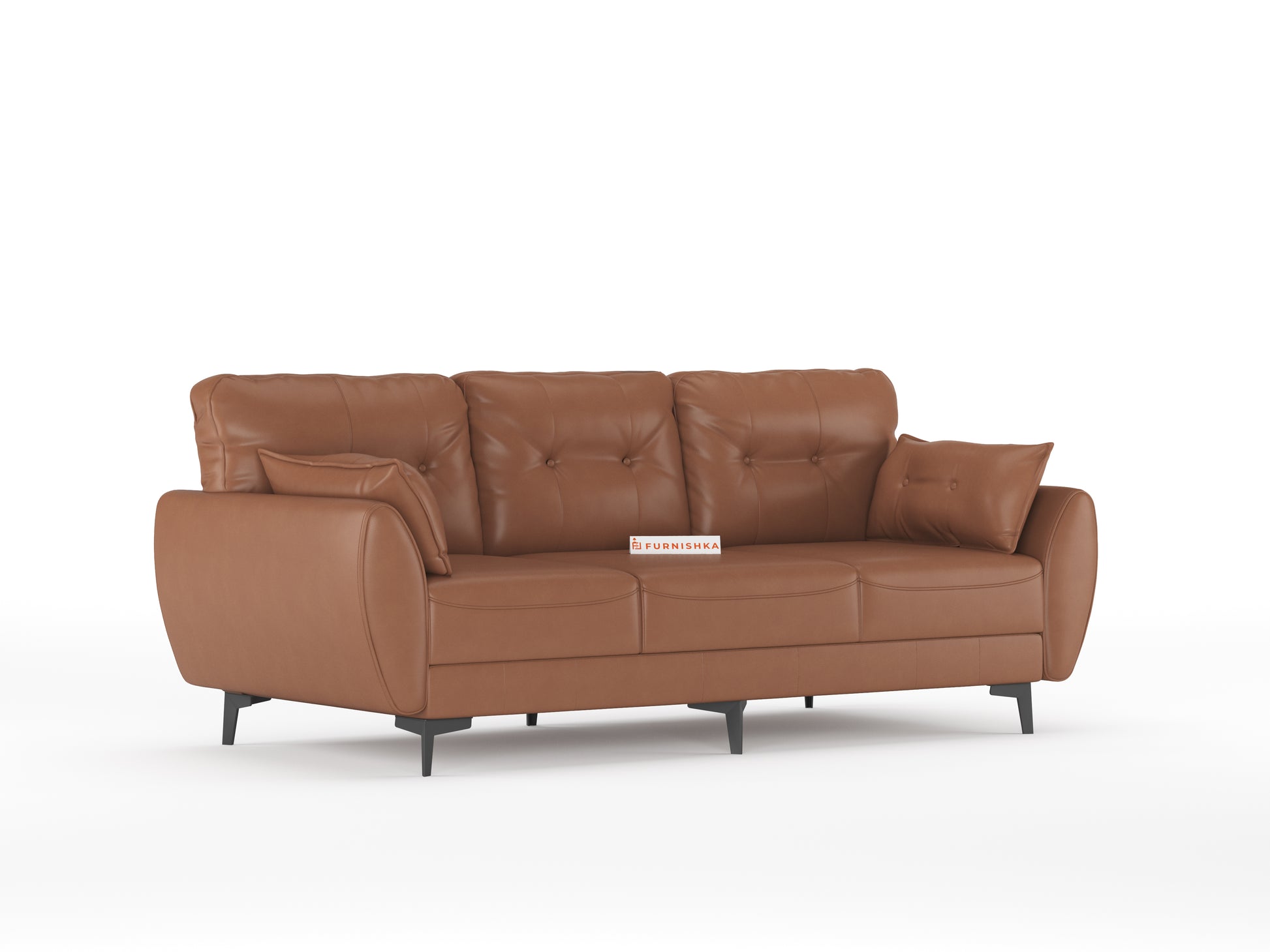 Milano Leatherette Sofa 3 Seater - Furnishka 