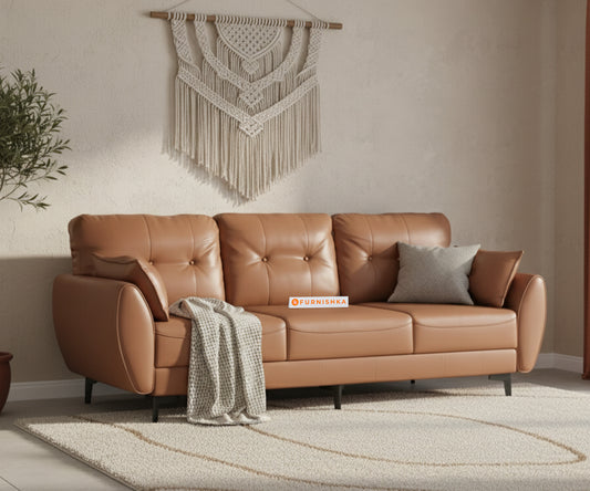 Milano Leatherette Sofa 3 Seater - Furnishka