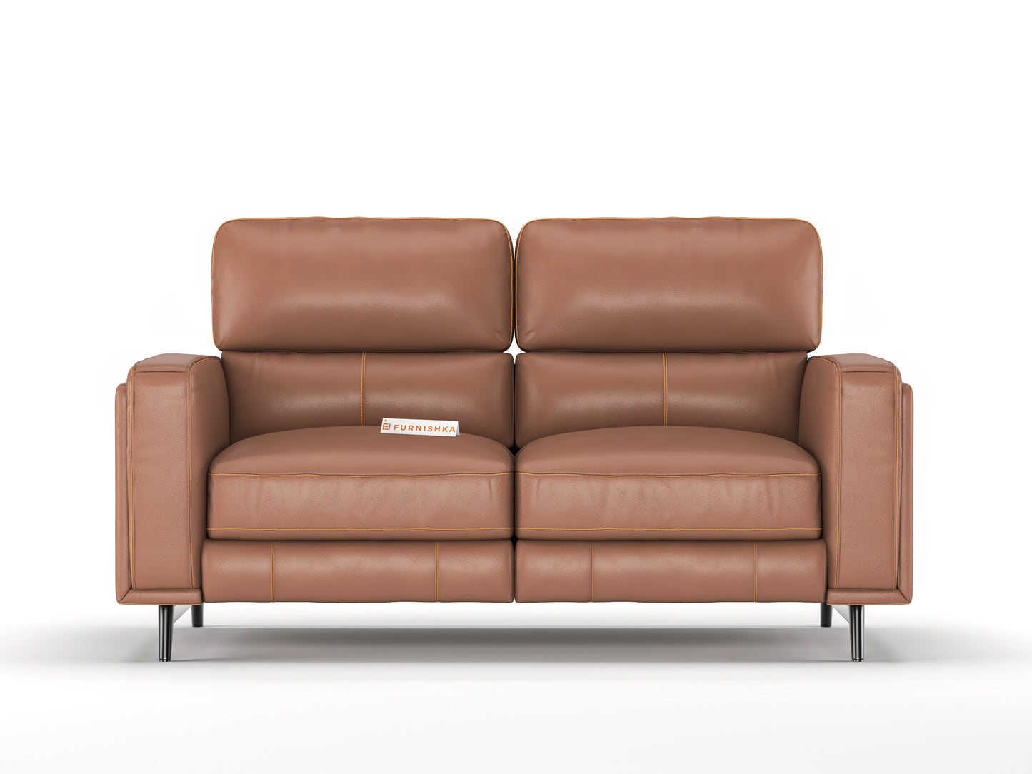 Montes 2 Seater Recliner - Brown - Furnishka 