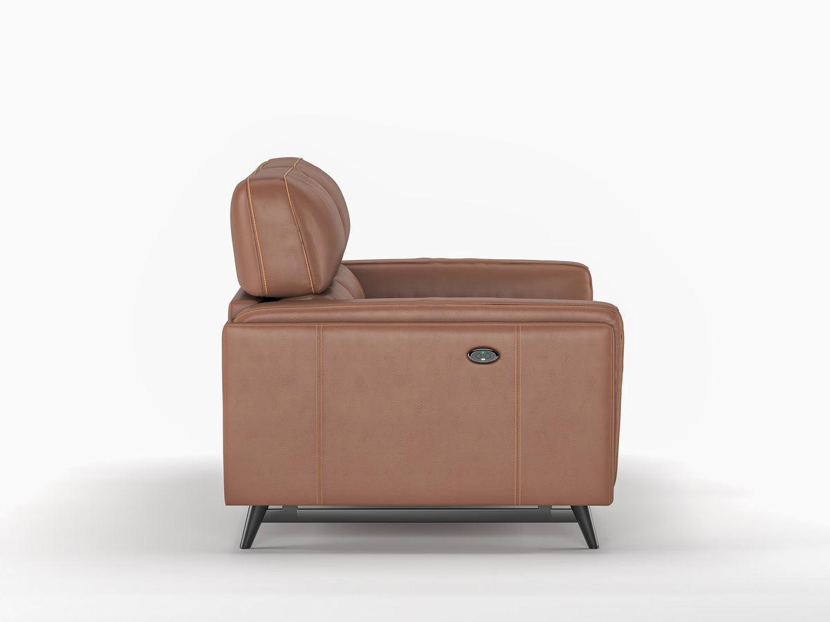 Montes 2 Seater Recliner - Brown - Furnishka