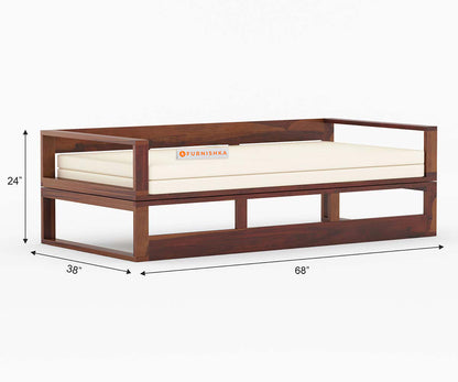 Noel Sheesham Wood Sofa Cum Bed Queen size