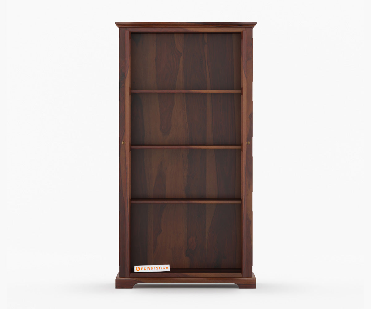 Nancy Sheesham Wood Two Door Book Shelf - Furnishka 