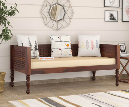 Neil Sheesham Wood Diwan - Furnishka 