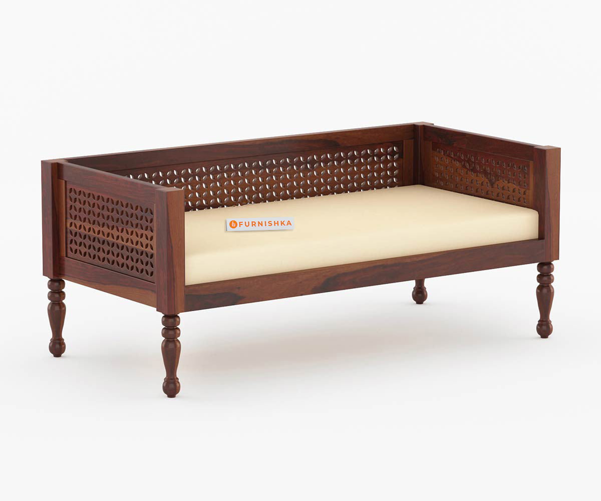 Neil Sheesham Wood Diwan - Furnishka 