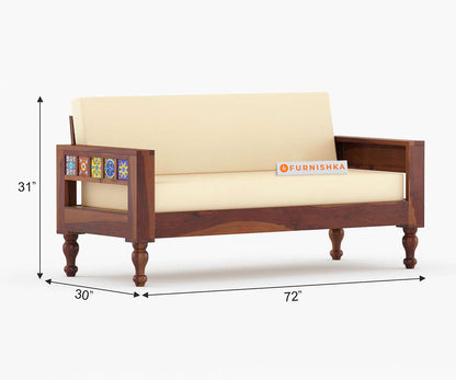 Neo solid Sheesham Wood Sofa Set - Furnishka 