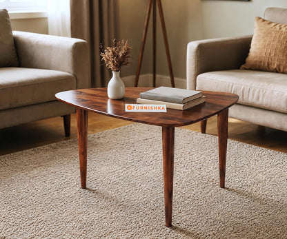 Noir Sheesham Wood Coffee Table in Big Size - Furnishka