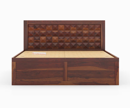 Nova Box Bed in Sheesham - King Size - Furnishka 