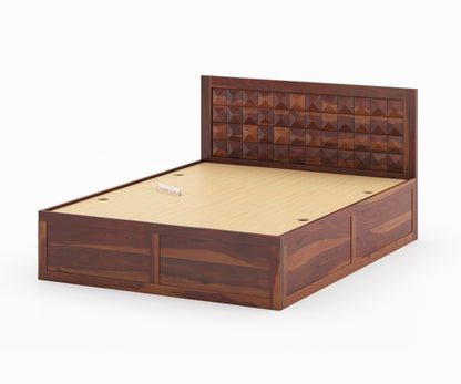 Nova Box Bed in Sheesham - King Size - Furnishka 