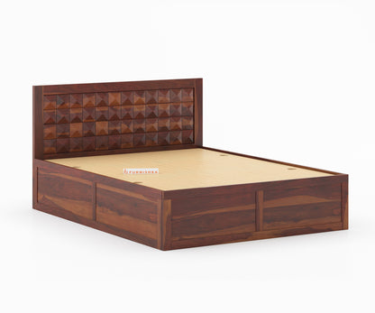 Nova Box Bed in Sheesham - King Size - Furnishka 