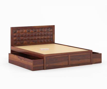 Nova Drawer Bed in Sheesham - King Size - Furnishka 