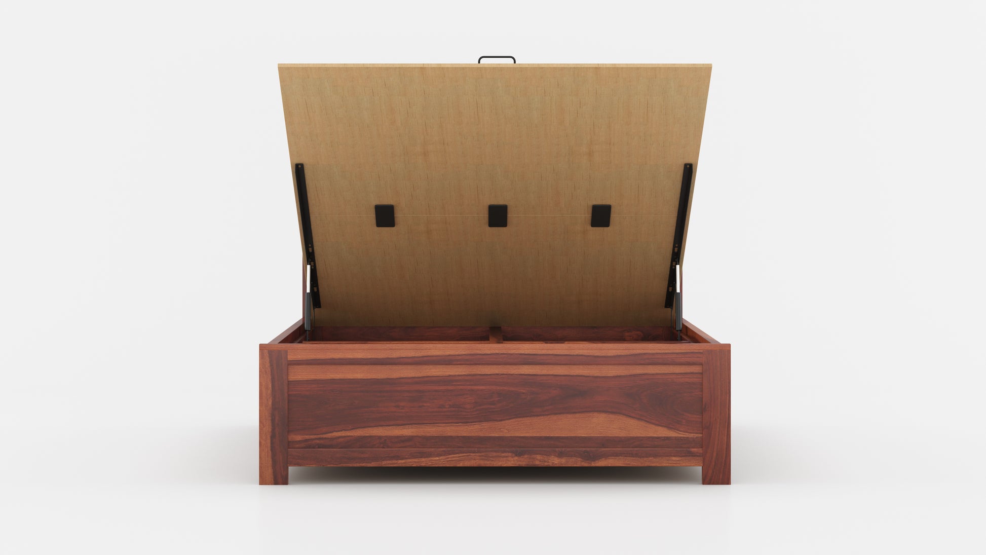 Nova Hydraulic Bed in Sheesham - Queen Size - Furnishka 