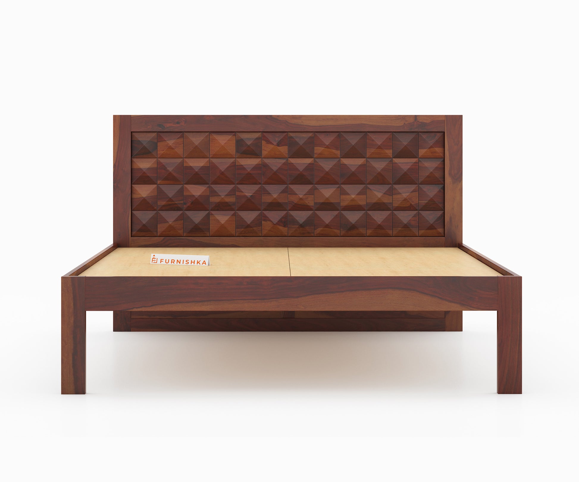 Nova Non Storage Bed in Sheesham - King Size - Furnishka 