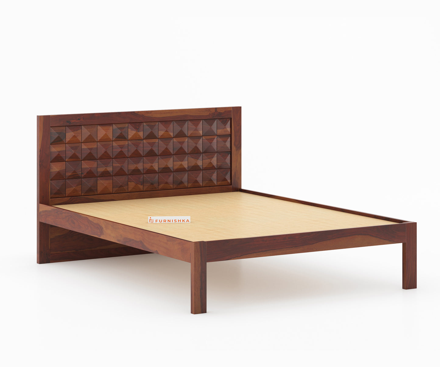 Nova Non Storage Bed in Sheesham - King Size - Furnishka 