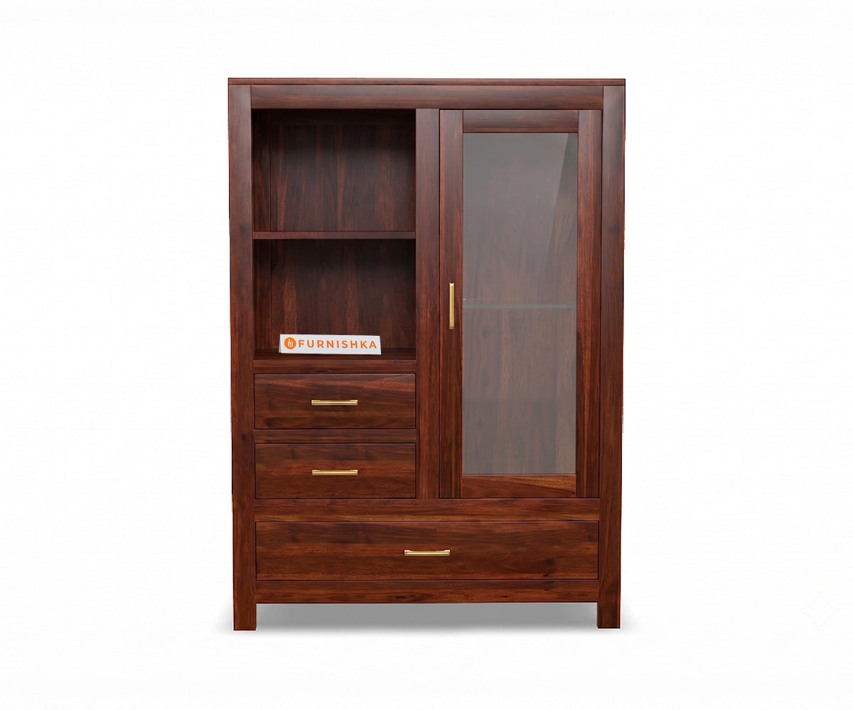 Ojas Sheesham Wood Bookshelf - Furnishka