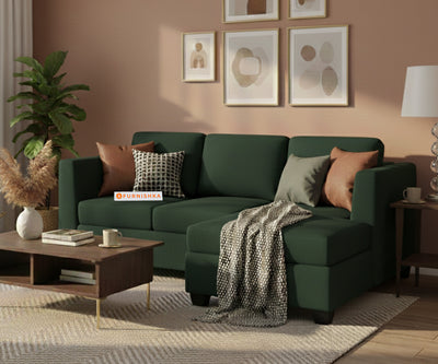 Oliver 2 Seater Sectional Sofa - RHS Pine Green