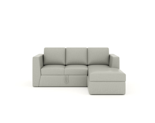 Oliver 2 Seater Sofa cum Bed - RHS  Light Beige - Furnishka