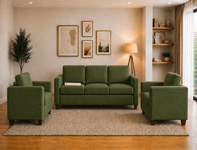 Oliver 3+1+1 Seater Sofa Set Pine Green