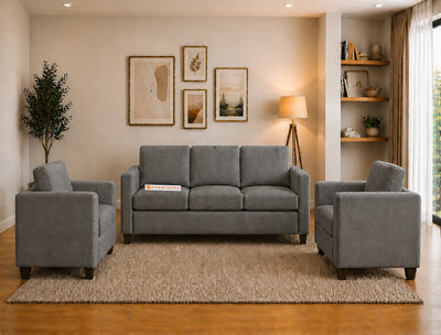 Oliver 3+1+1 Seater Sofa Set Trout Grey