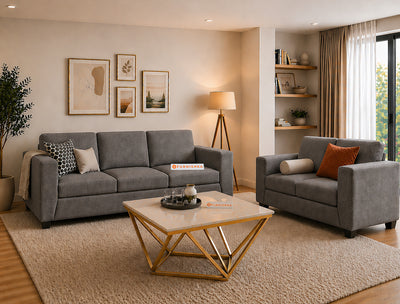 Oliver 3+2 Seater Sofa Set Trout grey