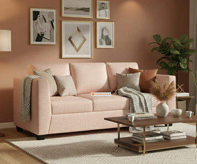 Oliver 3 Seater Sofa Flamingo Pink
