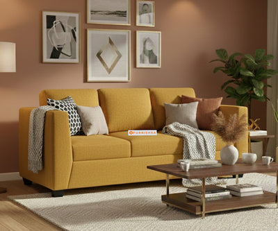 Oliver 3 Seater Sofa Mustard Yellow