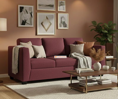 Oliver 3 Seater Sofa Red Wine