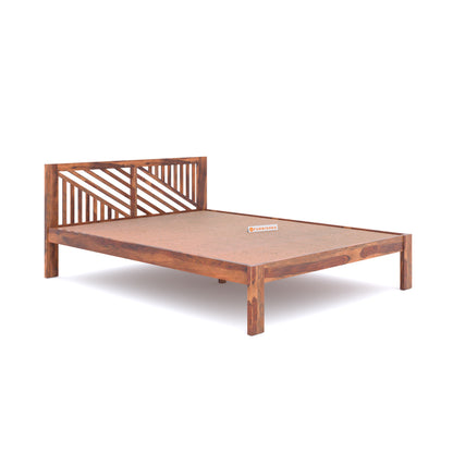 Oriel Bed in Sheesham wood King Size - Non Storage - Furnishka 