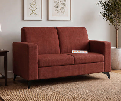Xilo 2 Seater Fabric Sofa With Persia Rose Maroon