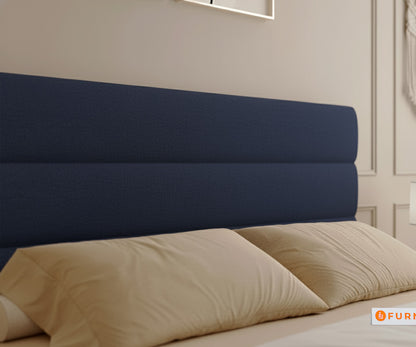 Niva Real Teak Wood Hydraulic Bed Queen Size Persian Blue