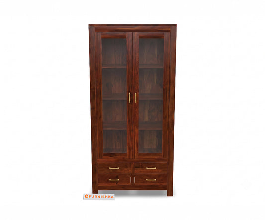 Portland Sheesham Wood Bookshelf - Furnishka