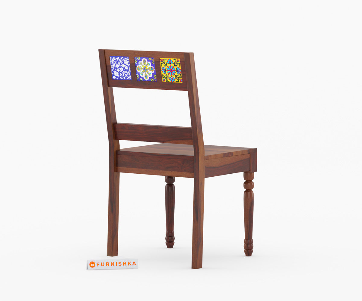 Raymond Tiles Sheesham Wood Dining Chair - Furnishka 