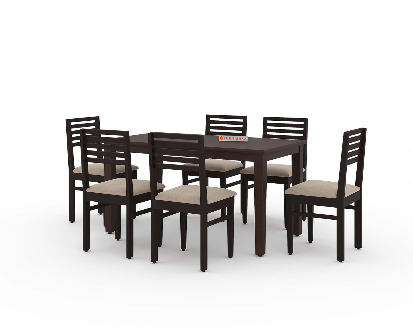 Rivo 6 Seater Dining Table - Furnishka 