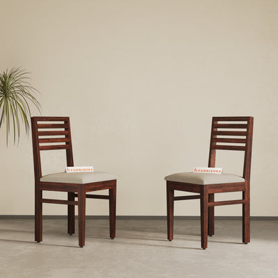 Rivo Solid Wood Dining Chair Light Beige