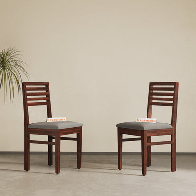 Rivo Solid Wood Dining Chair Space Grey